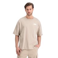 Alpha Industries Herren T-Shirt Roll-Up Organics OS organic beige