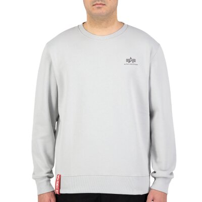 Alpha Industries Herren Basic Sweater Small Logo pastel grey