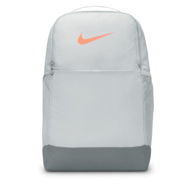 Nike Backpack Training Brasilia 9.5 (Medium) lt smoke grey/smoke grey/orange trance