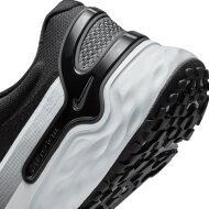 Nike Herren Sneaker Renew Run 3 black/white-pure platinum-dk smoke grey