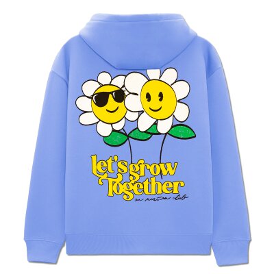 On Vacation Unisex Hoodie Lets Grow Together light blue