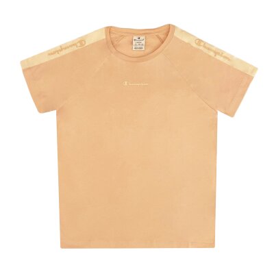 Champion Damen T-Shirt Legacy Tape Logo pink