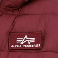Alpha Industries Herren Daunenjacke Hooded Puffer Alpha FD burgundy