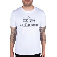 Alpha Industries Herren T-Shirt Basic Embroidery white