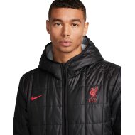 Nike Herren Jacke Fleece-Lined Hooded FC Liverpool black/particle grey/siren red