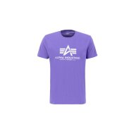 Alpha Industries Herren T-Shirt Basic Logo electric violet