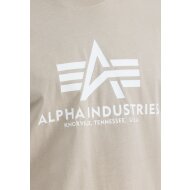 Alpha Industries Herren T-Shirt Basic Logo vintage sand