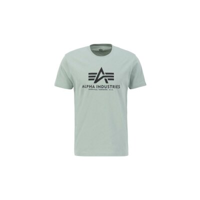Alpha Industries Herren T-Shirt Basic Logo dusty green