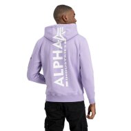 Alpha Industries Herren Hoodie Back Print pale violet