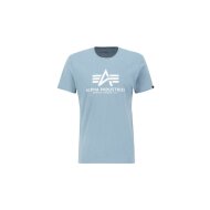 Alpha Industries Herren T-Shirt Basic Logo greyblue