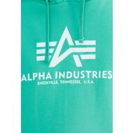 Alpha Industries Herren Hoodie Basic Logo atomic green