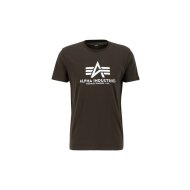 Alpha Industries Herren T-Shirt Basic Logo black olive