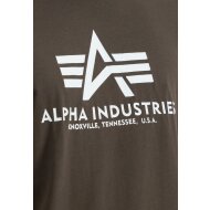 Alpha Industries Herren T-Shirt Basic Logo black olive