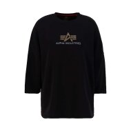 Alpha Industries Damen Sweater Crystal OS Wmn black