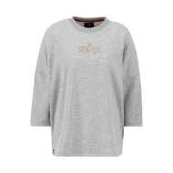 Alpha Industries Damen Sweater Crystal OS Wmn grey heather