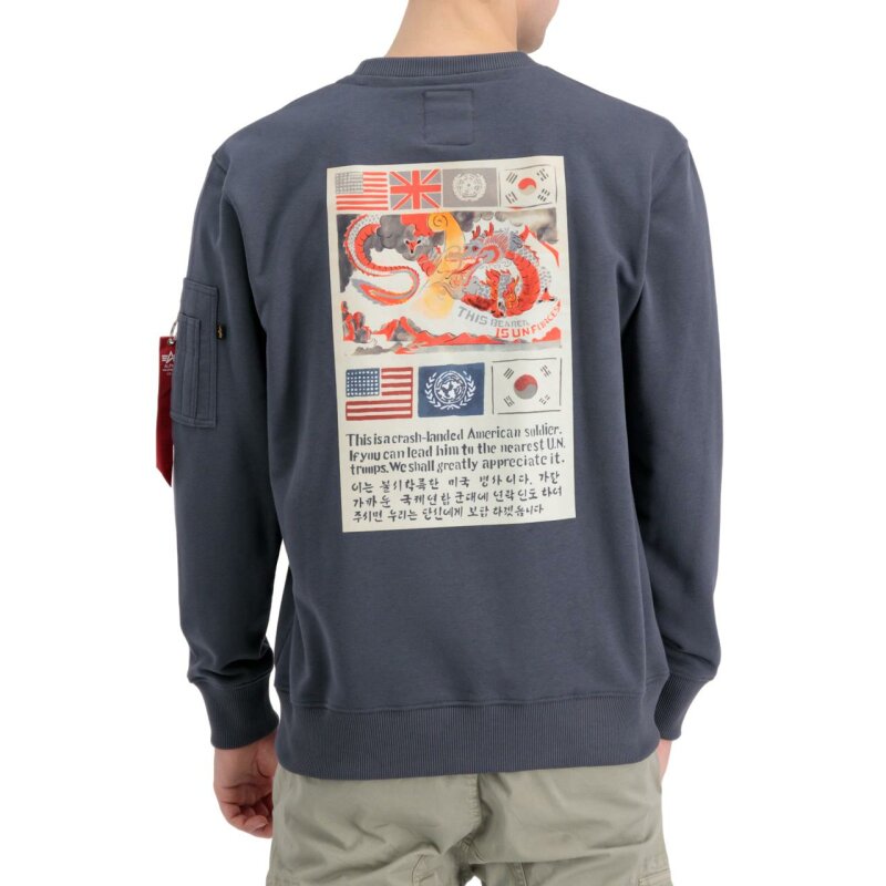Sweater Chit € greyblack, USN Blood 69,90 Herren Alpha Industries