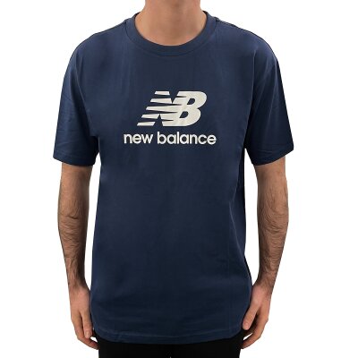 New Balance Herren T-Shirt Essentials Logo Relaxed navy