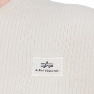 Alpha Industries Damen Longsleeve X-Fit Rib C vintage white
