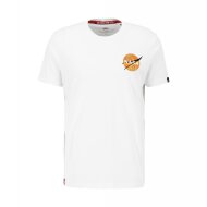 Alpha Industries Herren T-Shirt NASA Davinci white