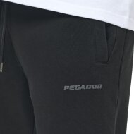 Pegador Herren Heavy Sweat Jogger Logo Gum vintage washed black ink