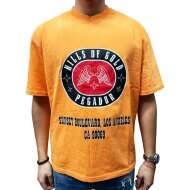 Pegador Herren T-Shirt Algon Oversized vintage washed sunrise orange