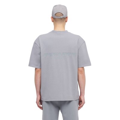 Pegador Herren T-Shirt Colne Logo Oversized vintage washed dusk grey gum