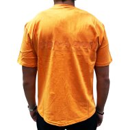 Pegador Herren T-Shirt Colne Logo Oversized vintage washed sunrise orange gum