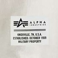Alpha Industries Herren T-Shirt Dragon EMB jet stream white