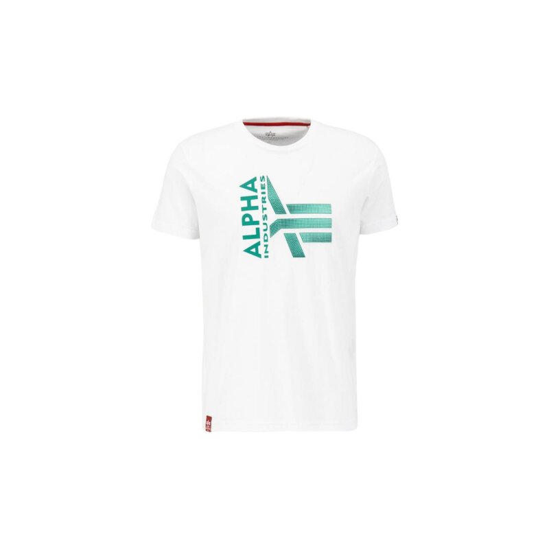 Alpha Industries Herren T-Shirt Logo Rubber white, 39,90 €
