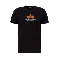 Alpha Industries Herren T-Shirt Basic Rubber black