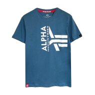 Alpha Industries Herren T-Shirt Half Logo Foam vintage...