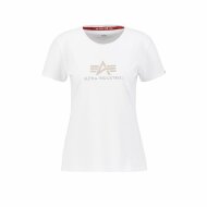 Alpha Industries Damen T-Shirt Crystal Wmn white