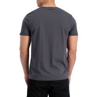 Alpha Industries Herren T-Shirt Basic Embroidery vintage grey