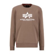 Alpha Industries Herren Sweater Basic Logo taupe