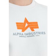 Alpha Industries Herren Sweater Basic Rubber white