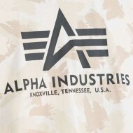 Alpha Industries Herren T-Shirt Basic Logo Camo sand camo