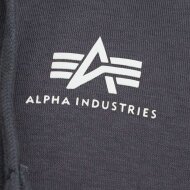 Alpha Industries Herren Basic Zip Hoodie SL vintage grey