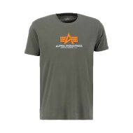Alpha Industries Herren T-Shirt Basic Rubber dark olive