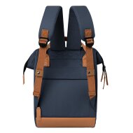 Cabaia Backpack Adventurer Small Chicago navy/brown vegan leather