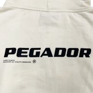 Pegador Damen Culla Logo Cropped Zip-Hoodie vintage washed unbleached black