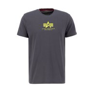 Alpha Industries Herren Basic T-Shirt ML vintage grey