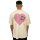 PEQUS Herren T-Shirt Island of Heartbreak cream pink