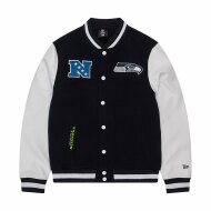 New Era Herren SL Jacket Seattle Seahawks navy/white