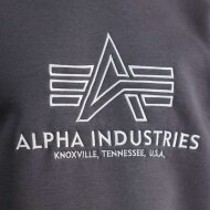 Alpha Industries Herren Sweater Embroidery vintage grey
