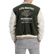 Alpha Industries Herren Sweat Jacket Varsity Air Force dark olive