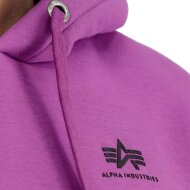 Alpha Industries Herren Hoodie Basic Small Logo dark magenta