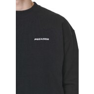Pegador Herren Sweater Logo Oversized vintage washed onyx black