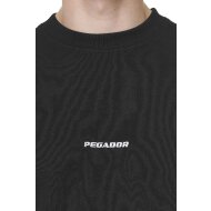Pegador Herren T-Shirt Logo Boxy vintage washed onyx black