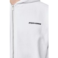 Pegador Herren Sweat Jacket Logo Oversized white