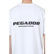 Pegador Herren T-Shirt Colne Logo Oversized white gum
